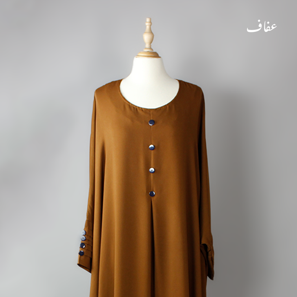 عباءة عفاف ـ تصميم  سلسبيل - ثوب ريحانة  