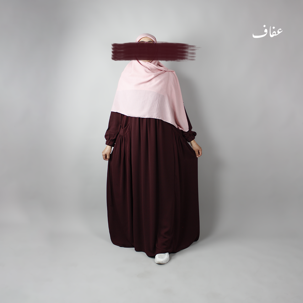 عباءة عفاف - تصميم  الكوثر- ثوب ريحانة 