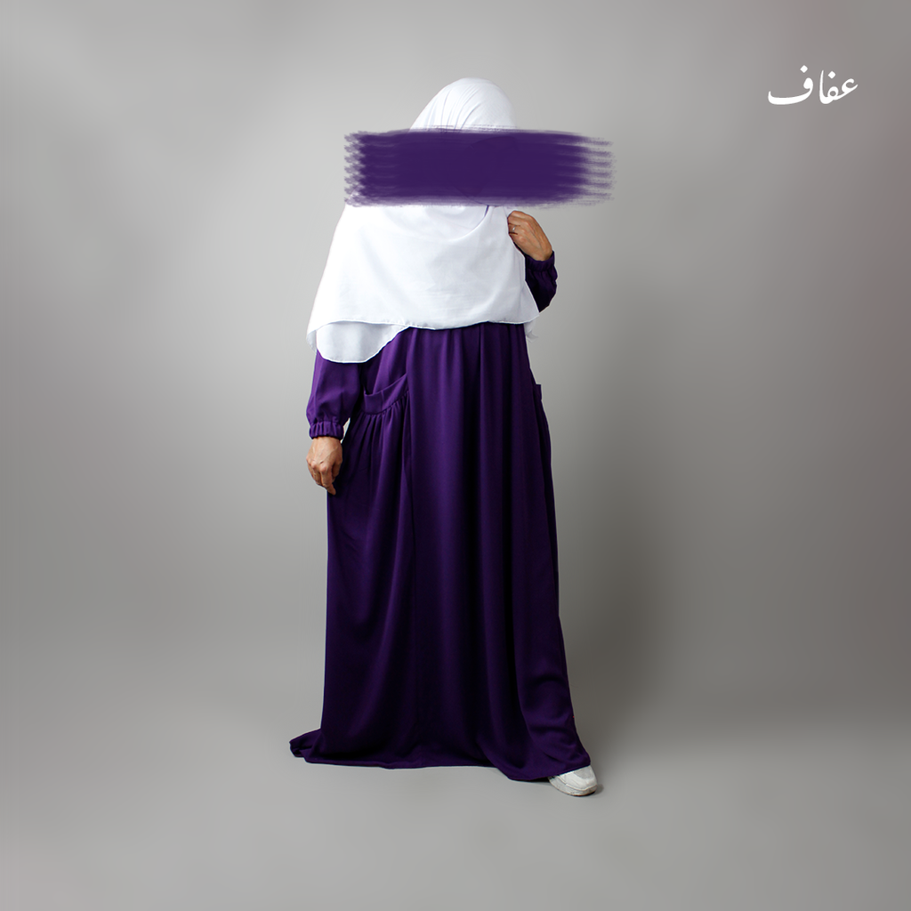 عباءة عفاف - تصميم  الكوثر- ثوب ريحانة 