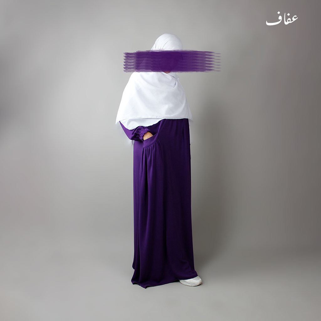 عباءة عفاف - تصميم  الكوثر- ثوب ريحانة 