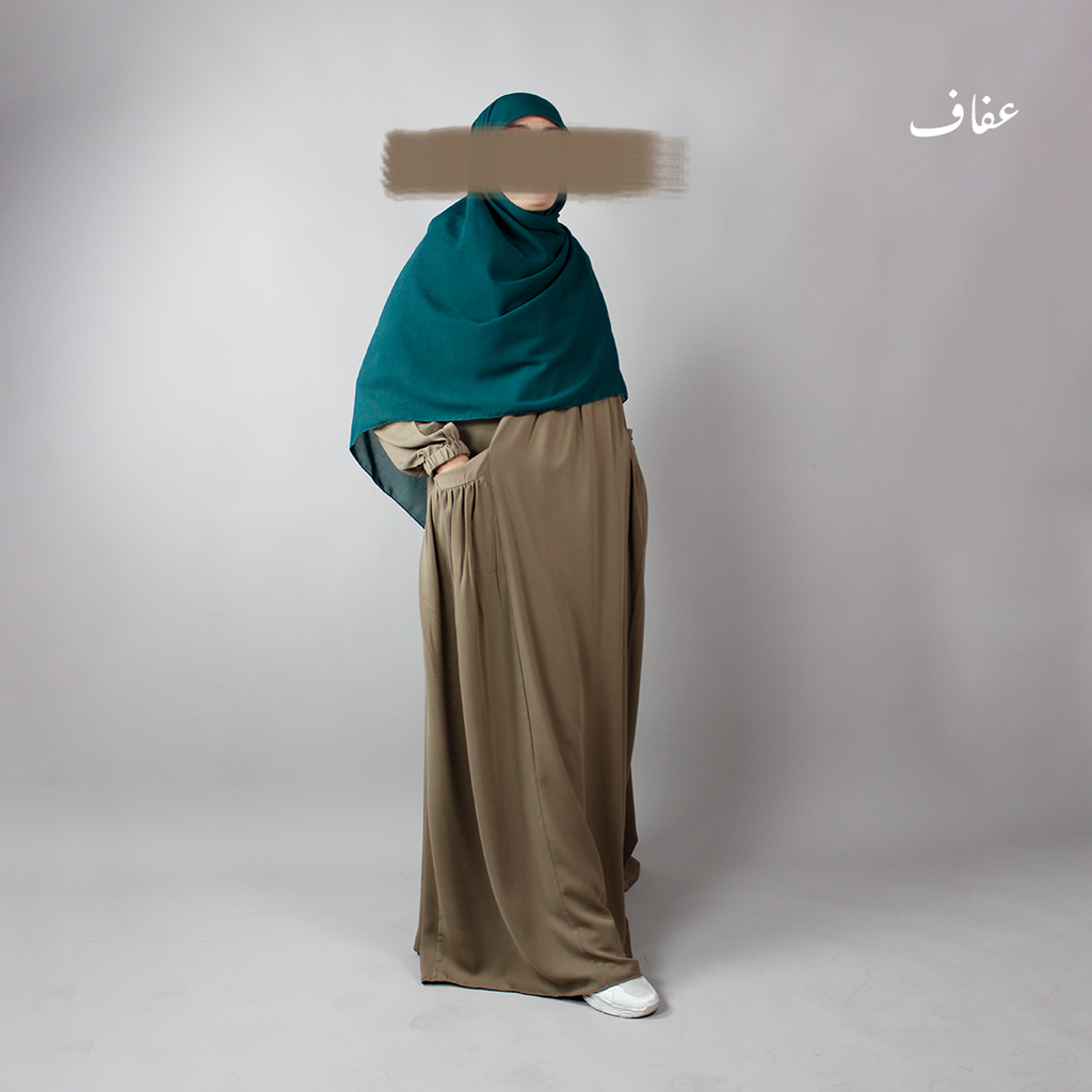 عباءة عفاف - تصميم  الكوثر- ثوب ريحانة 