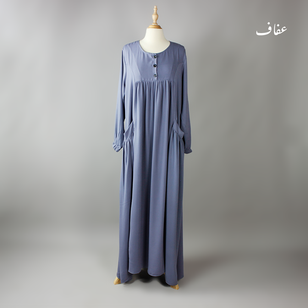 عباءة عفاف - تصميم  الكوثر- ثوب ريحانة 