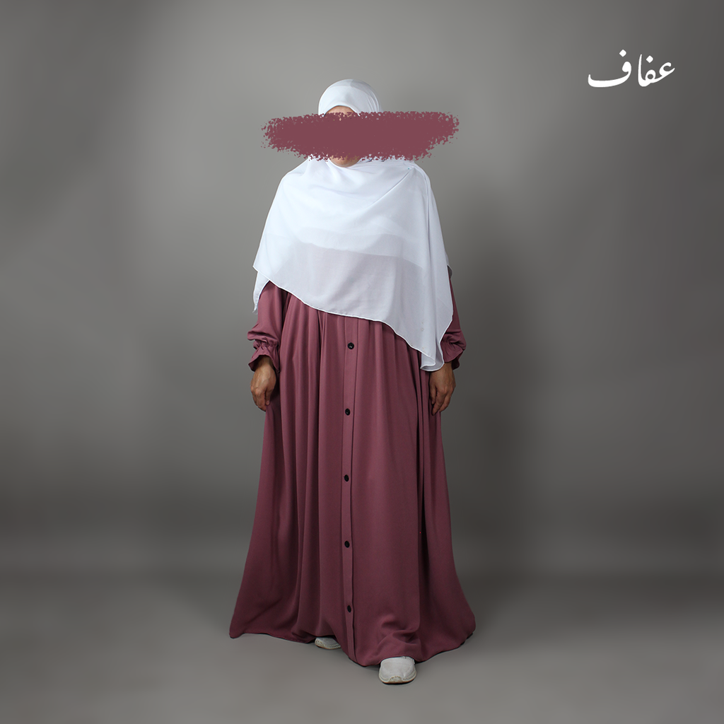  عباءة عفاف - تصميم سمر- ثوب ريحانة