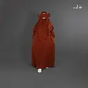 عباءة عفاف - تصميم حسناء - ثوب كريب روزا 